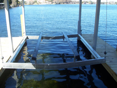 7500 lb aluminum boat cradle for boat hoist