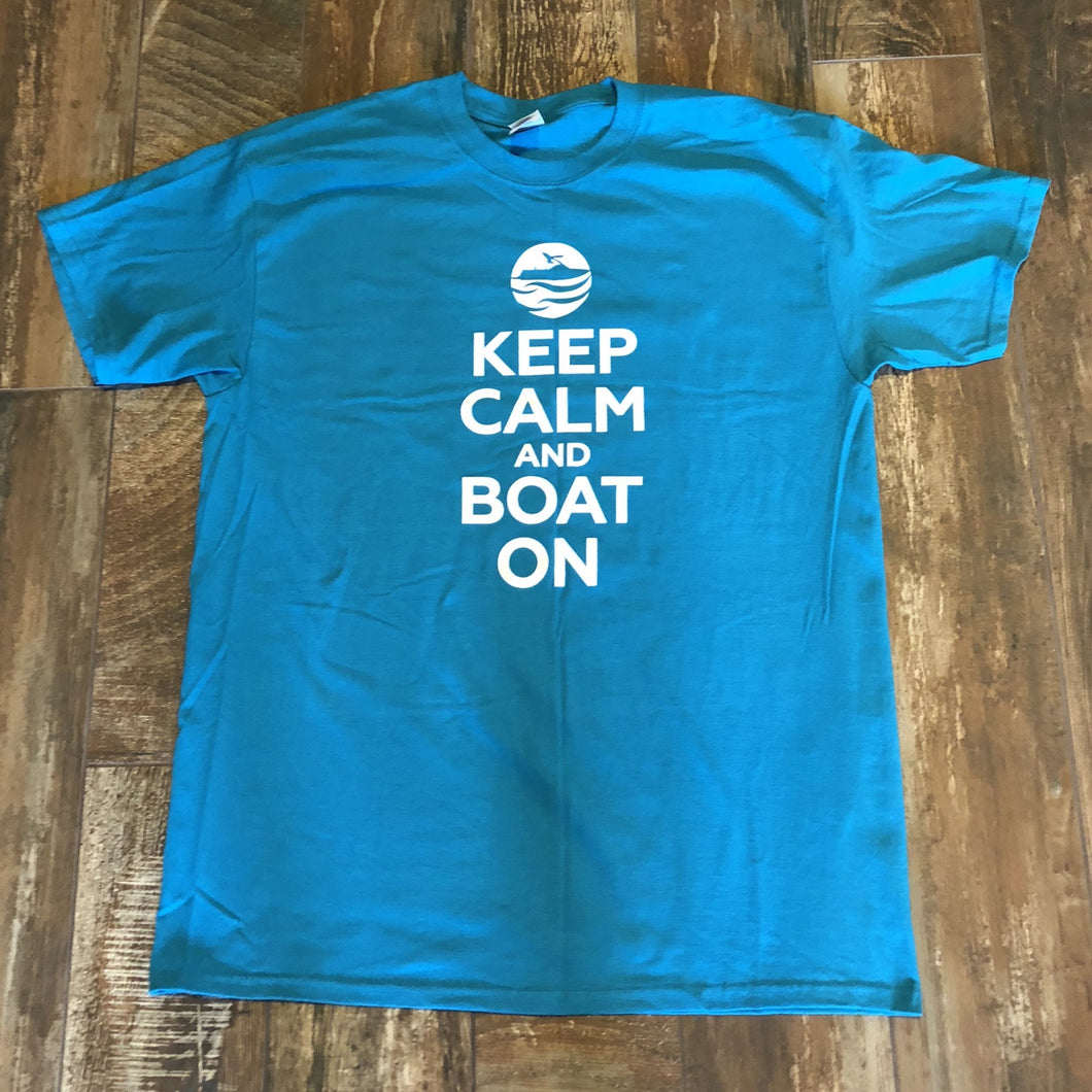 Keep Calm and Boat On T-Shirt